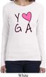Ladies Yoga Shirt Yoga Love Long Sleeve Tee T-Shirt