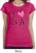 Ladies Yoga Shirt Yoga Love Longer Length Tee T-Shirt