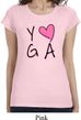 Ladies Yoga Shirt Yoga Love Longer Length Tee T-Shirt