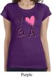 Ladies Yoga Shirt Yoga Love Longer Length Tee T-Shirt