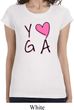 Ladies Yoga Shirt Yoga Love Longer Length Tee T-Shirt