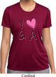 Ladies Yoga Shirt Yoga Love Moisture Wicking Tee T-Shirt