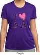Ladies Yoga Shirt Yoga Love Moisture Wicking Tee T-Shirt