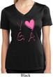 Ladies Yoga Shirt Yoga Love Moisture Wicking V-neck Tee T-Shirt