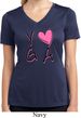 Ladies Yoga Shirt Yoga Love Moisture Wicking V-neck Tee T-Shirt