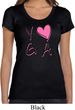 Ladies Yoga Shirt Yoga Love Scoop Neck Tee T-Shirt