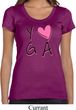 Ladies Yoga Shirt Yoga Love Scoop Neck Tee T-Shirt