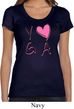 Ladies Yoga Shirt Yoga Love Scoop Neck Tee T-Shirt