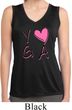 Ladies Yoga Shirt Yoga Love Sleeveless Moisture Wicking Tee T-Shirt