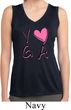 Ladies Yoga Shirt Yoga Love Sleeveless Moisture Wicking Tee T-Shirt