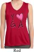 Ladies Yoga Shirt Yoga Love Sleeveless Moisture Wicking Tee T-Shirt