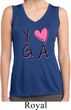 Ladies Yoga Shirt Yoga Love Sleeveless Moisture Wicking Tee T-Shirt