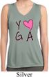 Ladies Yoga Shirt Yoga Love Sleeveless Moisture Wicking Tee T-Shirt