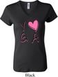 Ladies Yoga Shirt Yoga Love V-neck Tee T-Shirt