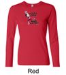 Ladies Yoga Shirt Yoga Now Wine Later Long Sleeve Tee T-Shirt