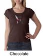 Ladies Yoga Shirt Yoga Now Wine Later Scoop Neck Tee T-Shirt