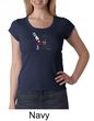 Ladies Yoga Shirt Yoga Now Wine Later Scoop Neck Tee T-Shirt