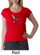 Ladies Yoga Shirt Yoga Now Wine Later Scoop Neck Tee T-Shirt