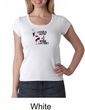 Ladies Yoga Shirt Yoga Now Wine Later Scoop Neck Tee T-Shirt