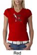 Ladies Yoga Shirt Yoga Now Wine Later V-neck Tee T-Shirt