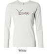 Ladies Yoga Shirt Yoga Spelling Long Sleeve Tee T-Shirt
