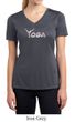 Ladies Yoga Shirt Yoga Spelling Moisture Wicking V-neck Tee T-Shirt