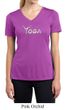 Ladies Yoga Shirt Yoga Spelling Moisture Wicking V-neck Tee T-Shirt