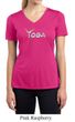 Ladies Yoga Shirt Yoga Spelling Moisture Wicking V-neck Tee T-Shirt