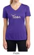 Ladies Yoga Shirt Yoga Spelling Moisture Wicking V-neck Tee T-Shirt