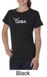 Ladies Yoga Shirt Yoga Spelling Organic Tee T-Shirt