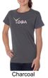 Ladies Yoga Shirt Yoga Spelling Organic Tee T-Shirt