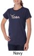 Ladies Yoga Shirt Yoga Spelling Organic Tee T-Shirt