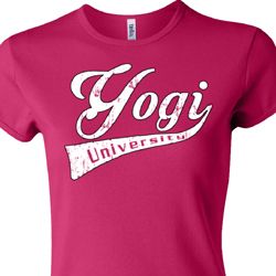 Ladies Yoga Shirt Yogi University Crewneck Tee T-Shirt Ladies Yoga Shirt Yogi University Crewneck Tee T-Shirt