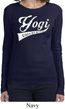 Ladies Yoga Shirt Yogi University Long Sleeve Tee T-Shirt