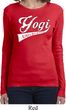 Ladies Yoga Shirt Yogi University Long Sleeve Tee T-Shirt