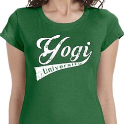 Ladies Yoga Shirt Yogi University Longer Length Tee T-Shirt Ladies Yoga Shirt Yogi University Longer Length Tee T-Shirt