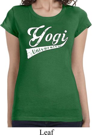 Ladies Yoga Shirt Yogi University Longer Length Tee T-Shirt