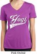 Ladies Yoga Shirt Yogi University Moisture Wicking V-neck Tee T-Shirt