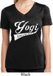 Ladies Yoga Shirt Yogi University Moisture Wicking V-neck Tee T-Shirt