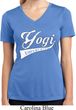 Ladies Yoga Shirt Yogi University Moisture Wicking V-neck Tee T-Shirt