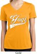 Ladies Yoga Shirt Yogi University Moisture Wicking V-neck Tee T-Shirt