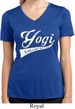 Ladies Yoga Shirt Yogi University Moisture Wicking V-neck Tee T-Shirt