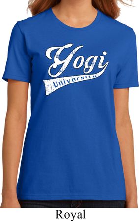 Ladies Yoga Shirt Yogi University Organic Tee T-Shirt