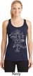 Ladies Yoga Sketch Ganesha White Print Dry Wicking Racerback