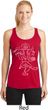 Ladies Yoga Sketch Ganesha White Print Dry Wicking Racerback