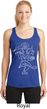 Ladies Yoga Sketch Ganesha White Print Dry Wicking Racerback