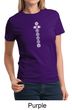 Ladies Yoga T-shirt 7 Chakras White Print Tee