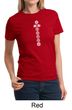 Ladies Yoga T-shirt 7 Chakras White Print Tee