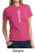 Ladies Yoga T-shirt 7 Chakras White Print Tee