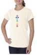 Ladies Yoga T-shirt 7 Colored Chakras Organic Tee Shirt